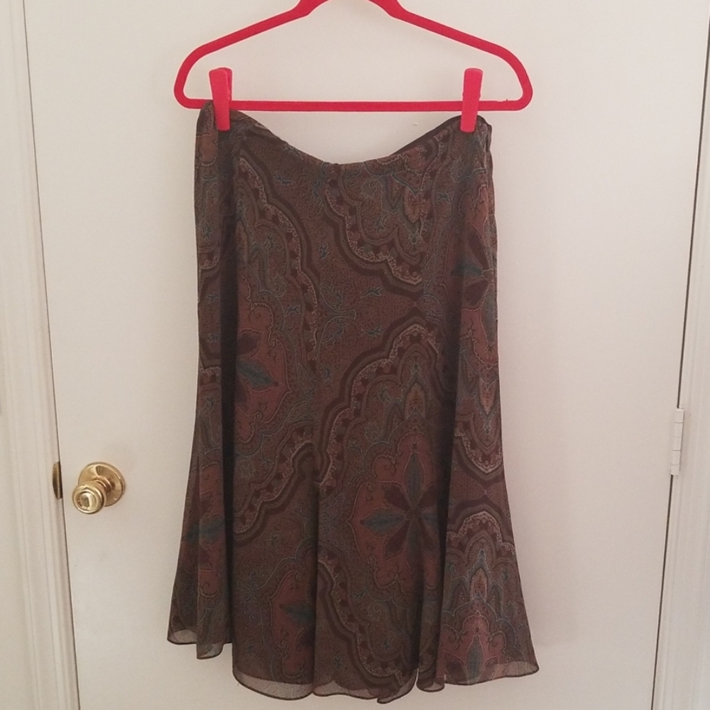 Ralph Lauren 100%  Silk skirt